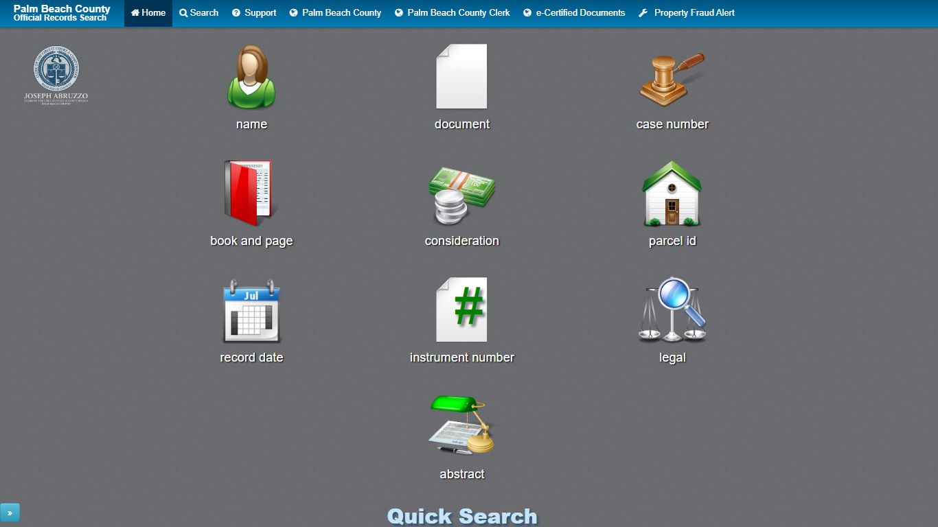 Official Records Search - mypalmbeachclerk.com